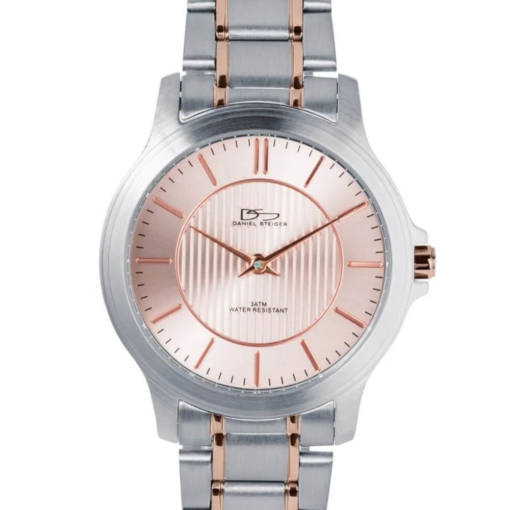 Daniel Steiger Stainless Steel & Rose Gold Wrist Watch